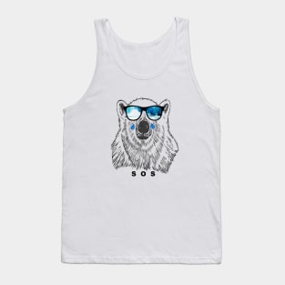 Polar Bear Sends Out an SOS Tank Top